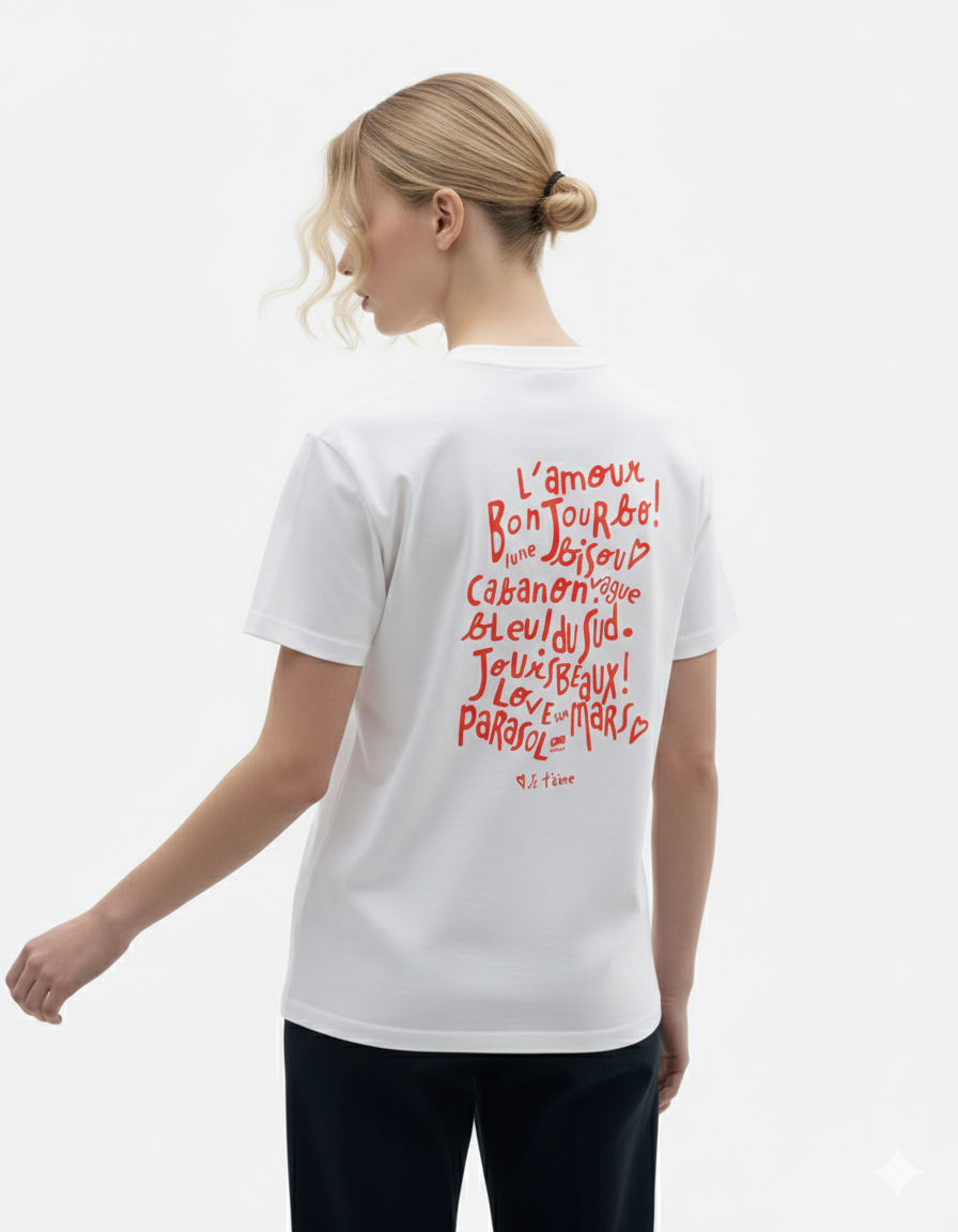 "L'AMOUR BONJOUR" St. Valentine T-shirt