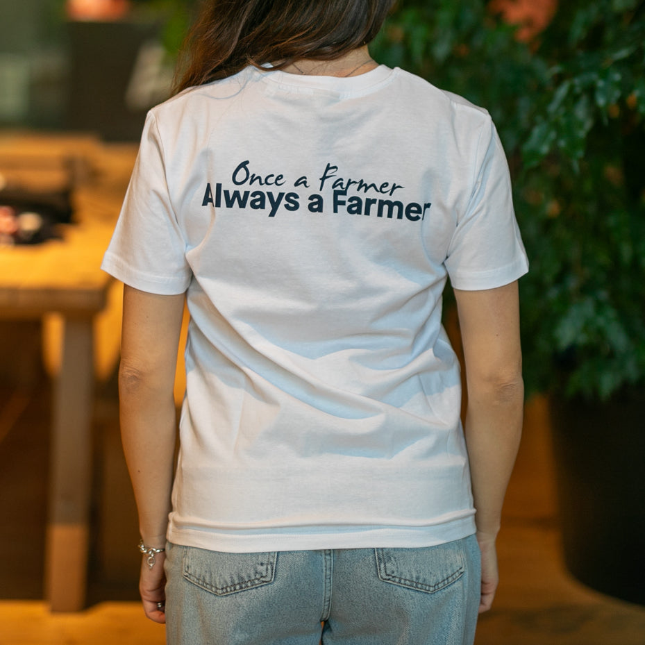 T-SHIRT ONCE A FARMER BIANCA