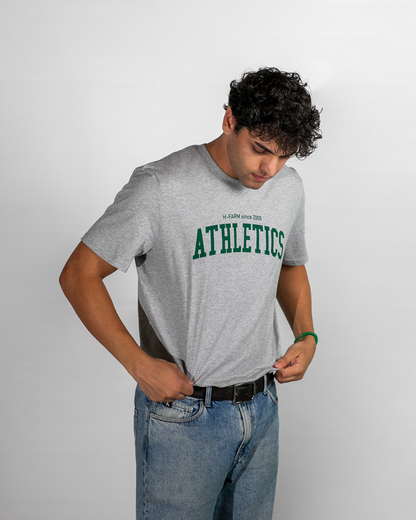 T-SHIRT ATHLETICS LOGO VERDE