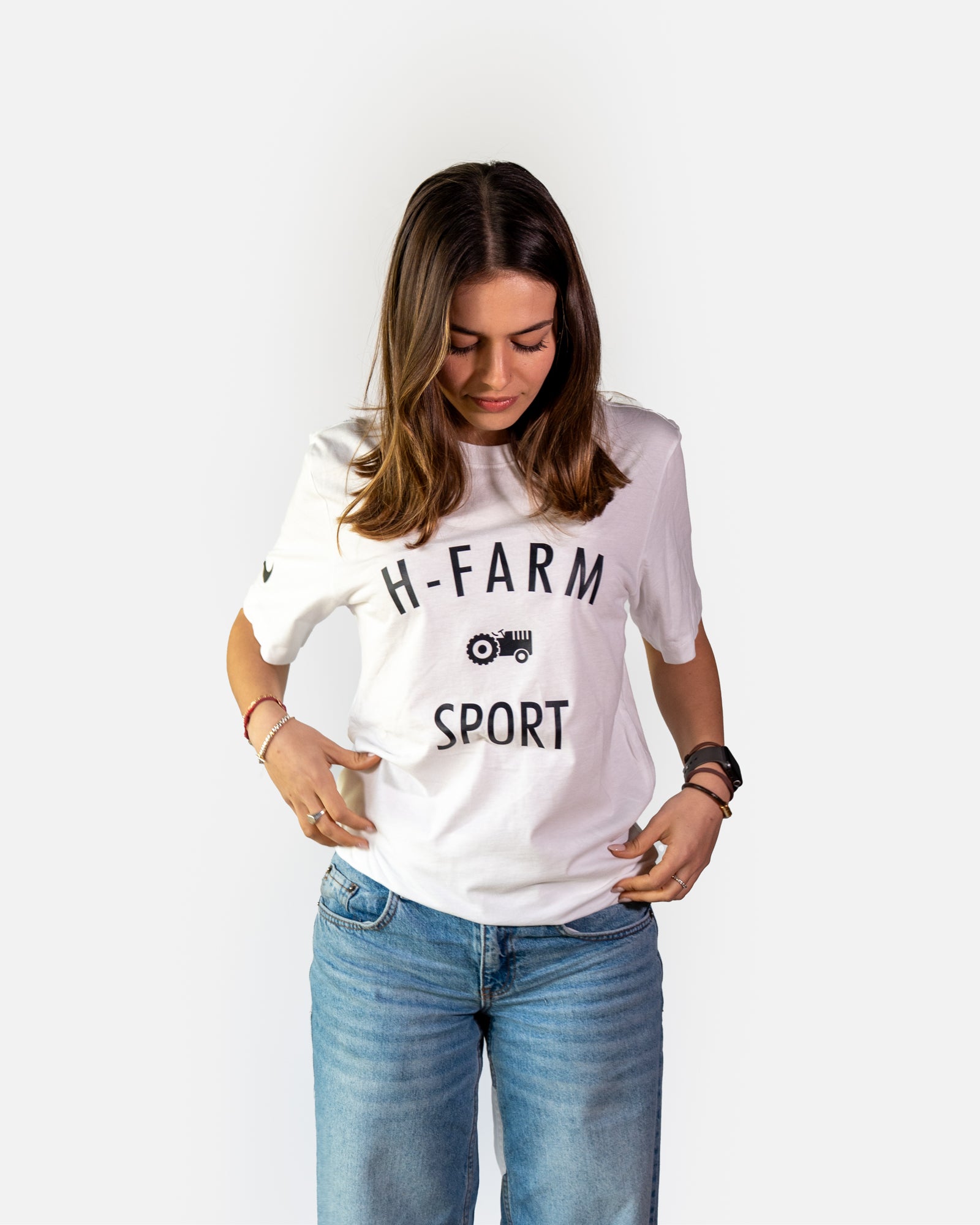 T-SHIRT BIANCA NIKE HF SPORT