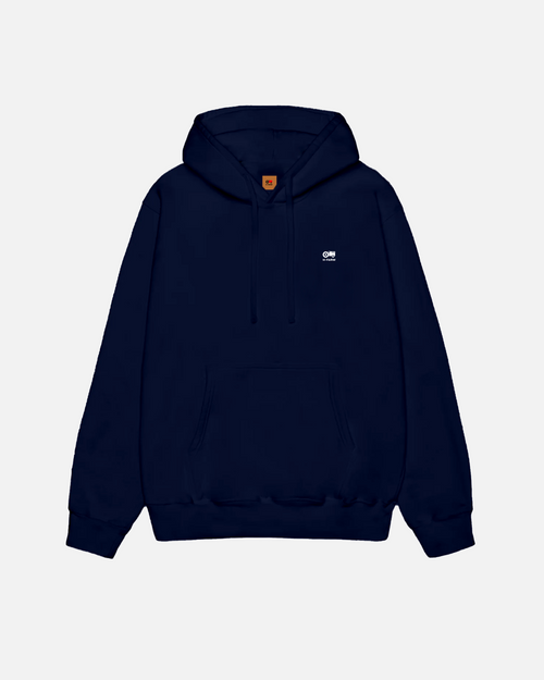 FELPA BASIC CAPPUCCIO BLU