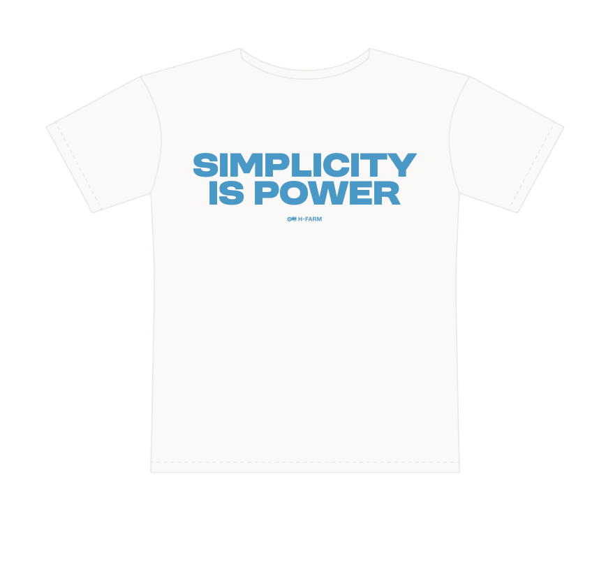 H-FARM T-shirt "Simplicity is Power"