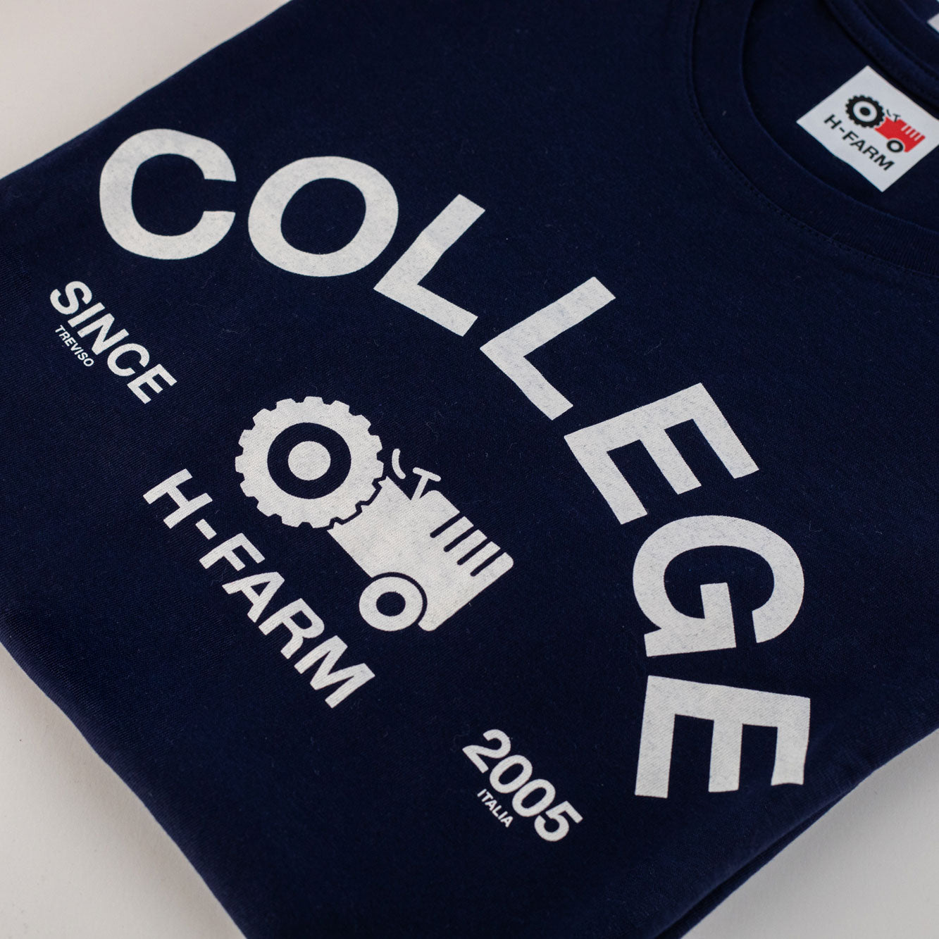 T-SHIRT COLLEGE BLU